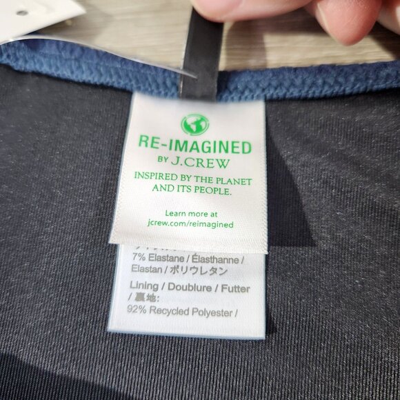 J. Crew Teal Textured Curved Waist Cheeky Bikini Bottom New With Tags Womens M - Picture 9 of 15